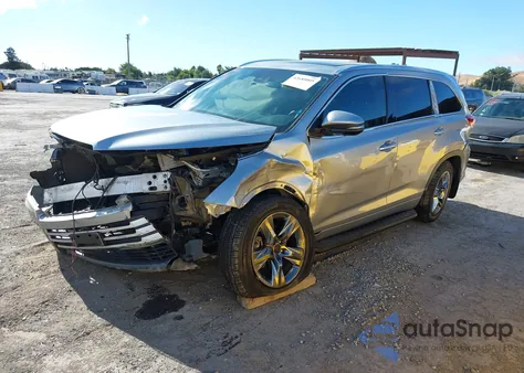 2017 Toyota Highlander Limited Platinum from USA, damaged, VIN 5TDDZRFH1HS456607